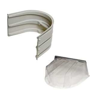Wellcraft 5600 Egress Well Two Sections 092 Gray with Polycarbonate Dome Cover Bundle 056020918