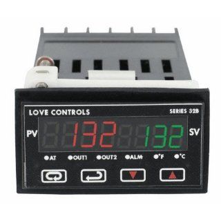 Love Temperature Control, 1/32 DIN, Universal Input, Current & Relay Output, Ramp/Soak Electronic Relays