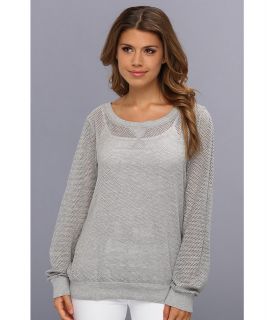 Michael Stars Mesh Sweatshirt Womens Sweatshirt (Gray)