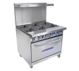 Bakers Pride 36 6 Burner Gas Range, LP