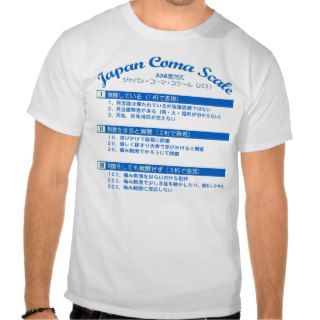 Japan coma scale backpray for japan tshirts