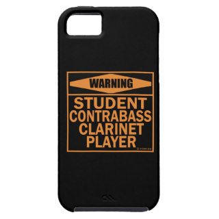 Warning Student Contrabass Clarinet Player iPhone 5 Cases