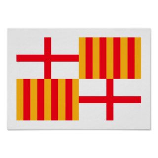 Flag of Barcelona Print