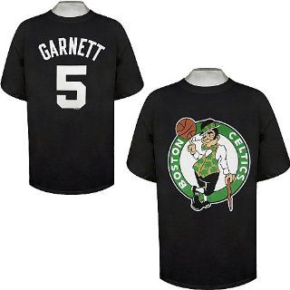 Kevin Garnett Boston Celtics Black Big & Tall Jersey Name And Number T Shirt 5X Large  Apparel  Sports & Outdoors