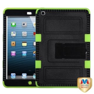 BasAcc Black/ Electric Green Tuff Hybrid Case For Apple iPad Mini BasAcc iPad Accessories
