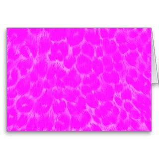 Neon Pink Leopard Print Cards
