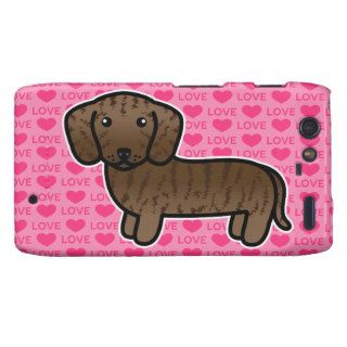 Brindle Smooth Coat Dachshund Love Droid RAZR Covers
