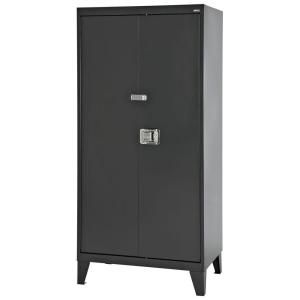 Sandusky 46 in. W x 79 in. H x 24 in. D Freestanding Steel Cabinet in Black XA4D462472 09LH