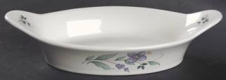 Pfaltzgraff April  Augratin, Fine China Dinnerware   Stoneware, Floral On Rim, A