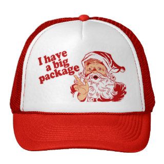 Santa Claus has a big package Trucker Hats