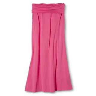 Mossimo Supply Co. Juniors Foldover Maxi Skirt   Hot Rod Pink M(7 9)