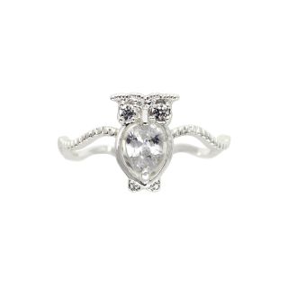 Bridge Jewelry Cubic Zirconia Owl Ring
