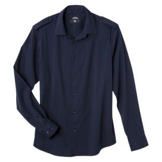 Mossimo Mens Slim Fit Button Down   Navy M