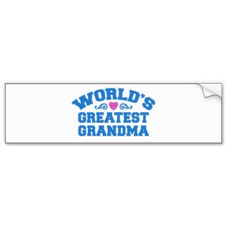 World's Greatest Grandma Bumper Sticker