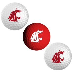 Washington State Cougars Team Golf 3pk Golf Ball Set