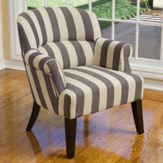 Home Loft Concept Drake Stripe Fabric Club Chair W3848329