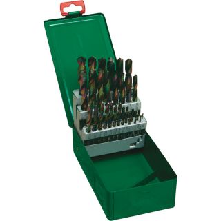  Cobalt Coated Steel Drill Bits   29 Pc. Set, 118� Points
