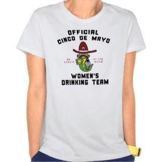 Cinco de Mayo Women's Drinking Team T shirt