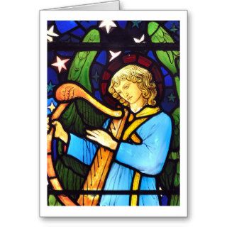 William Morris stained glass Christmas Card