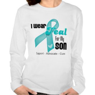I Wear Teal Ribbon For My Son T shirts