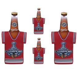 Chicago Blackhawks Stanley Cub Champion Red Bottle Koozies (Set of 4) Hockey