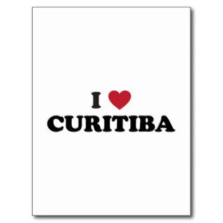 I Heart Curitiba Brazil Postcard
