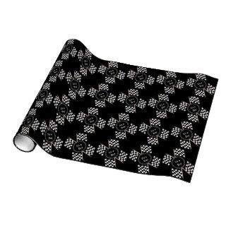 Checkered Flag Sport Racing Its A Boy Baby Shower Gift Wrap Paper