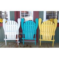 Forever Phat Tommy Recycled Folding Adirondack Chair Phat Tommy Chaise Lounges