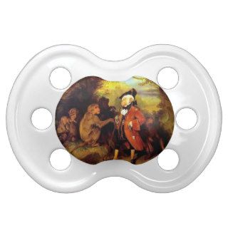 Monkey Who Had Seen the World by Edwin Landseer Baby Pacifier