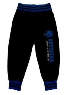 Bequeme Jogginghose Freizeithose in schwarz/d.blau, Gr. 110/116, J101e Bekleidung