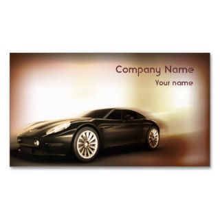 Sepia Color Sports Car Business Card