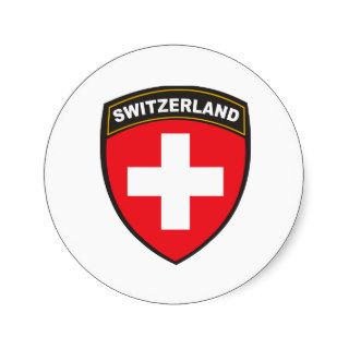 Switzerland Round Sticker