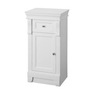 Foremost Naples 34 in. H x 16 3/4 in. W x 14 1/2 in. D Floor Cabinet in White NAWS1635