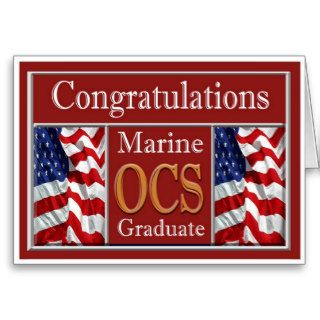 Marine OCS Graduation Congratulations Card