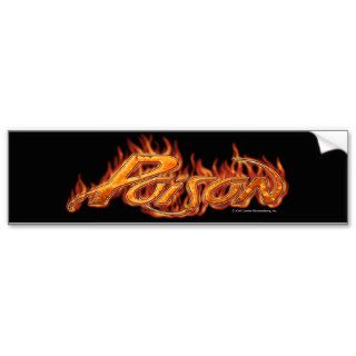 Blazing Poison Bumper Sticker