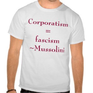 abridged Mussolini quote Tee Shirts