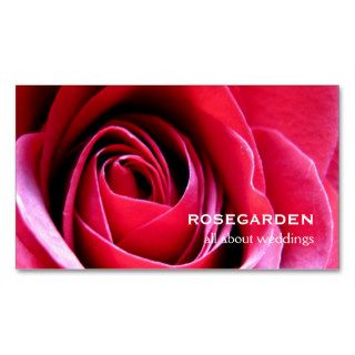 Red Rose Love Petals Business Card