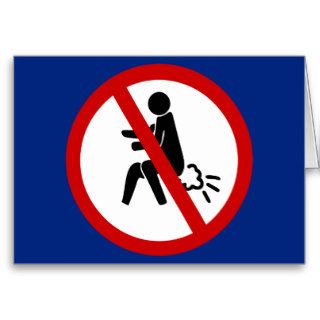 NO Farting ⚠ Funny Thai Toilet Sign ⚠ Card