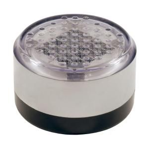 Dimex SolarCap 4 in. Round Solar LED Paver and Landscape Light in White 1875C WH