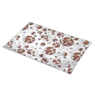 Cow Brown and White Print Place Mat