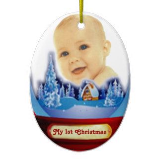 Baby First Christmas Globe Ornament