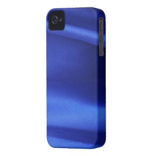 Flowing Blue Silk Fabric Abstract iPhone 4 Case Mate Cases