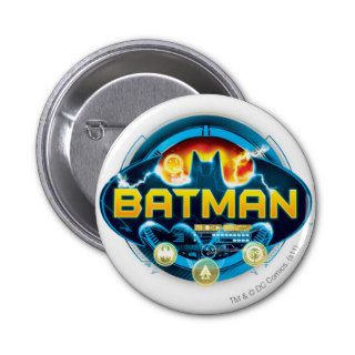 Batman Logo with Icons Pins