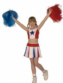 Cheerleader USA Kostüm Mädchen Gr. 128 Spielzeug