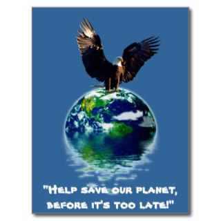 Eagle Earth Day Series Post Cards