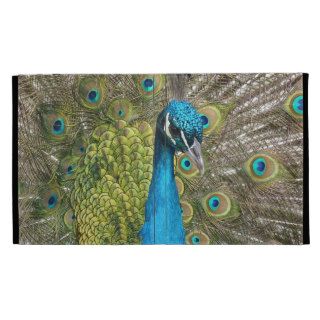 Peacock bird with beautiful feathers iPad folio cases