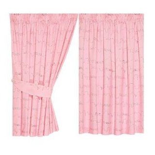 Mädchen Bench Vorhänge / Gardinen Set (168cm x 137cm) (Pink) Küche & Haushalt