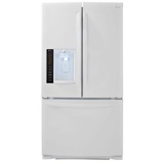 LG Electronics 24.7 cu. ft. French Door Refrigerator in White LFX25974SW