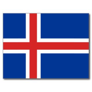 Iceland Flag Postcards