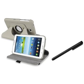 BasAcc Gray Swivel Case/ Stylus for Samsung Galaxy Tab 3 7.0 P3200 BasAcc Tablet PC Accessories